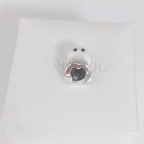 Pandora Glow-in-the-dark Boo Ghost Charm S925 Silver with box - Picture 8 of 8